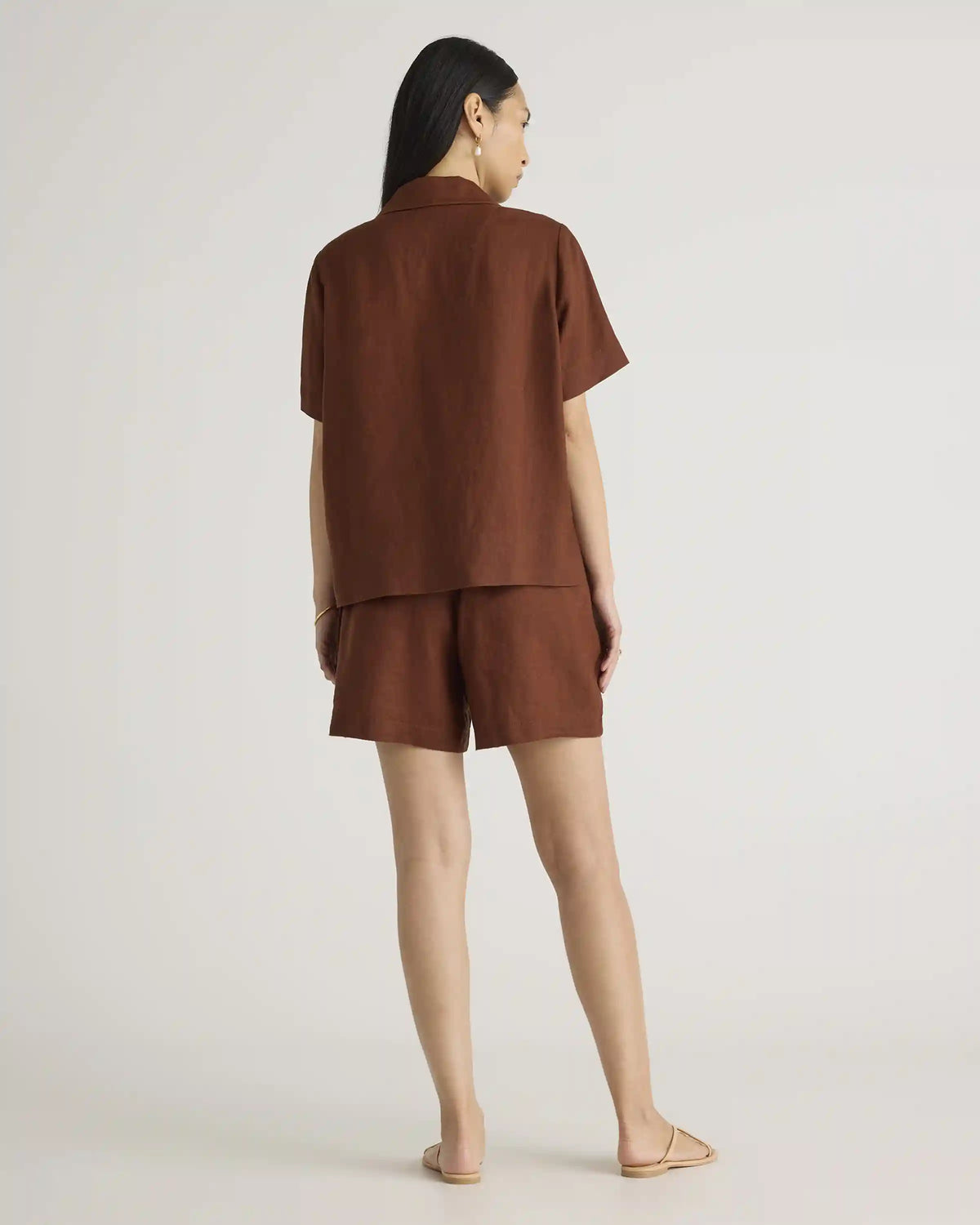 100% European Linen High Waisted Shorts