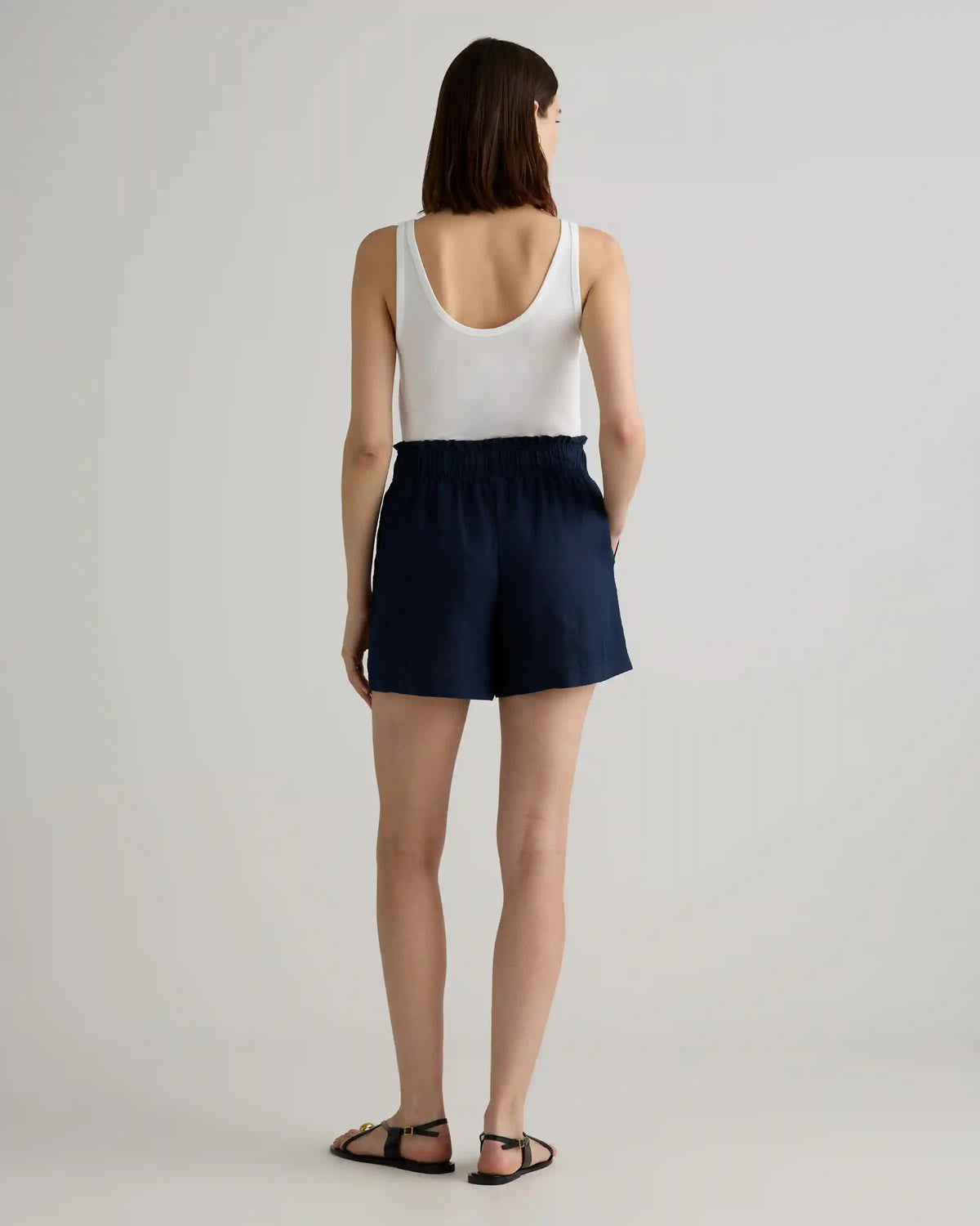 100% European Linen High Waisted Shorts