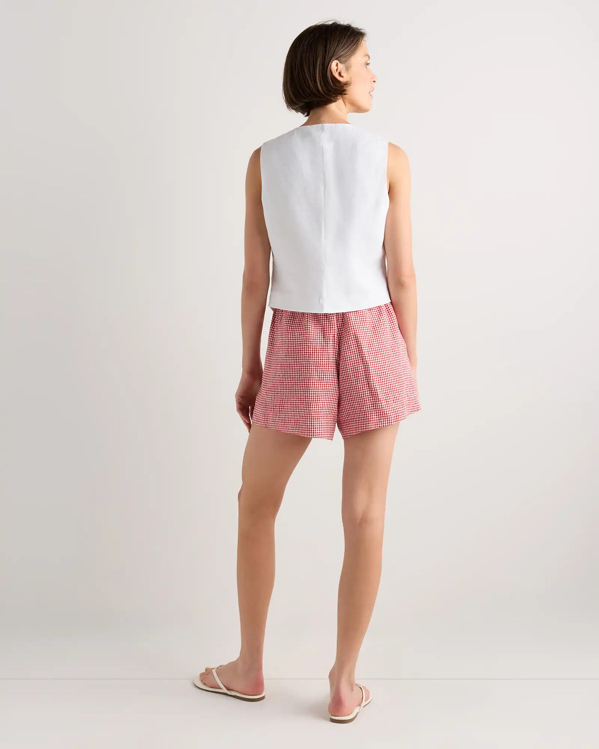 100% European Linen High Waisted Shorts