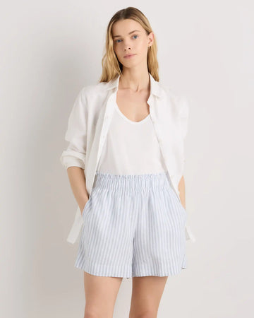 100% European Linen High Waisted Shorts