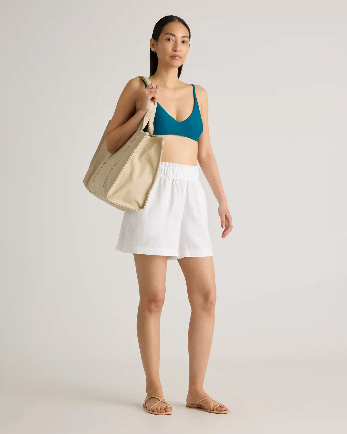 100% European Linen High Waisted Shorts