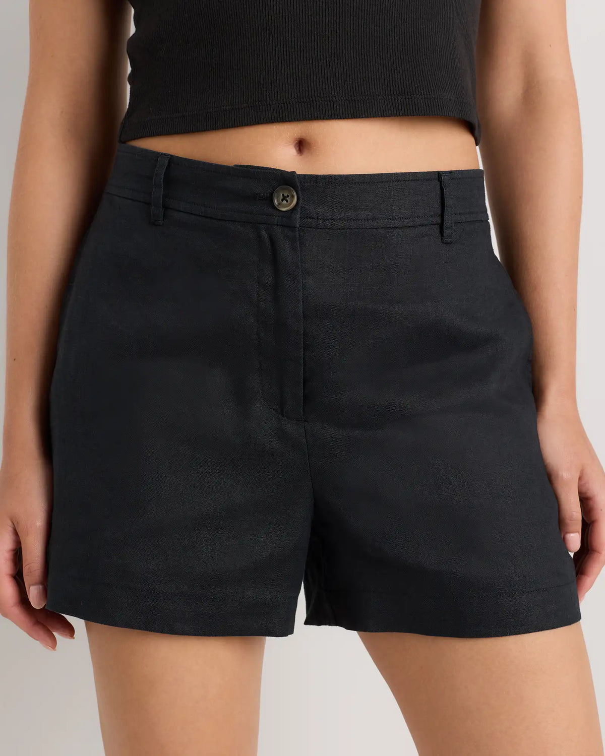 100% European Linen Trouser Shorts