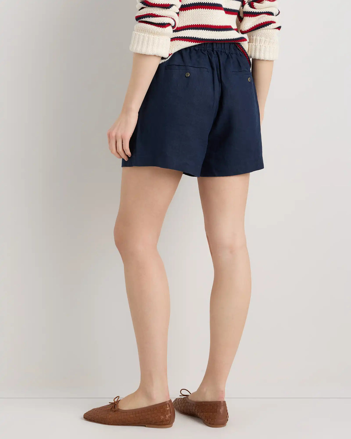 100% European Linen Trouser Shorts