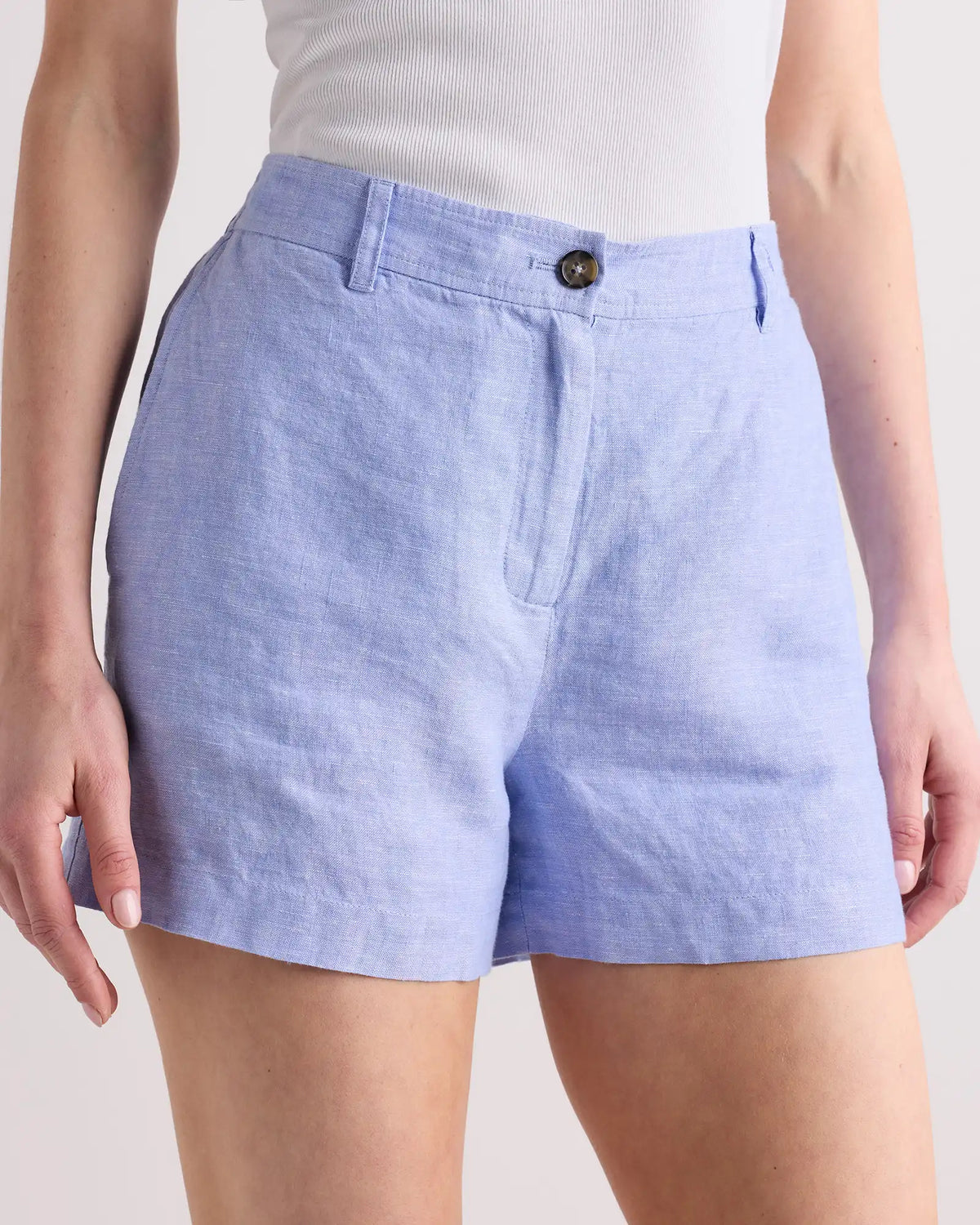 100% European Linen Trouser Shorts