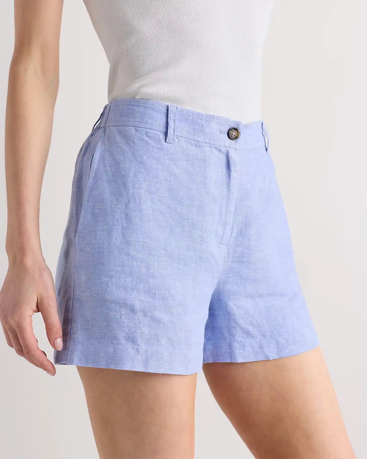 100% European Linen Trouser Shorts
