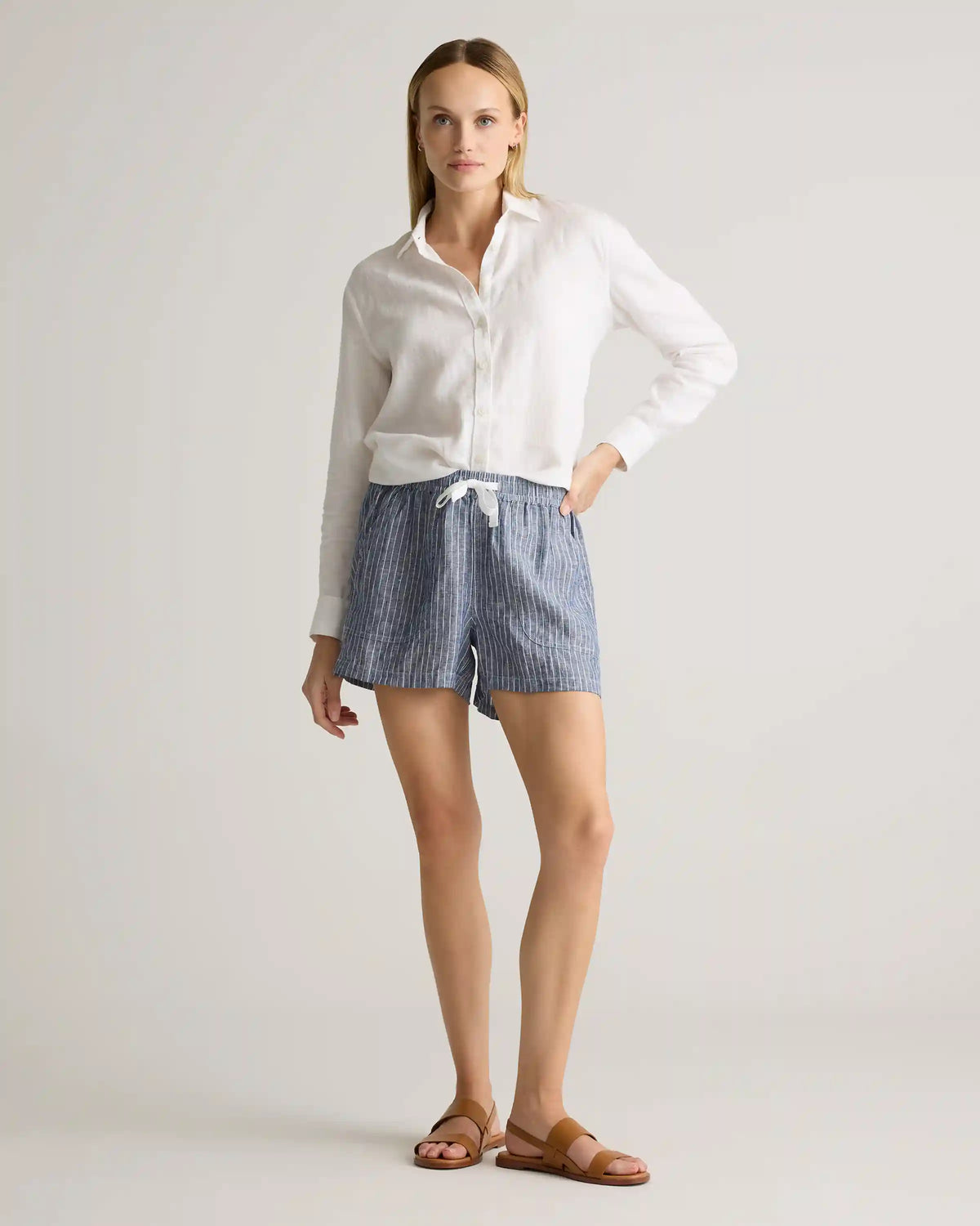 100% European Linen Shorts