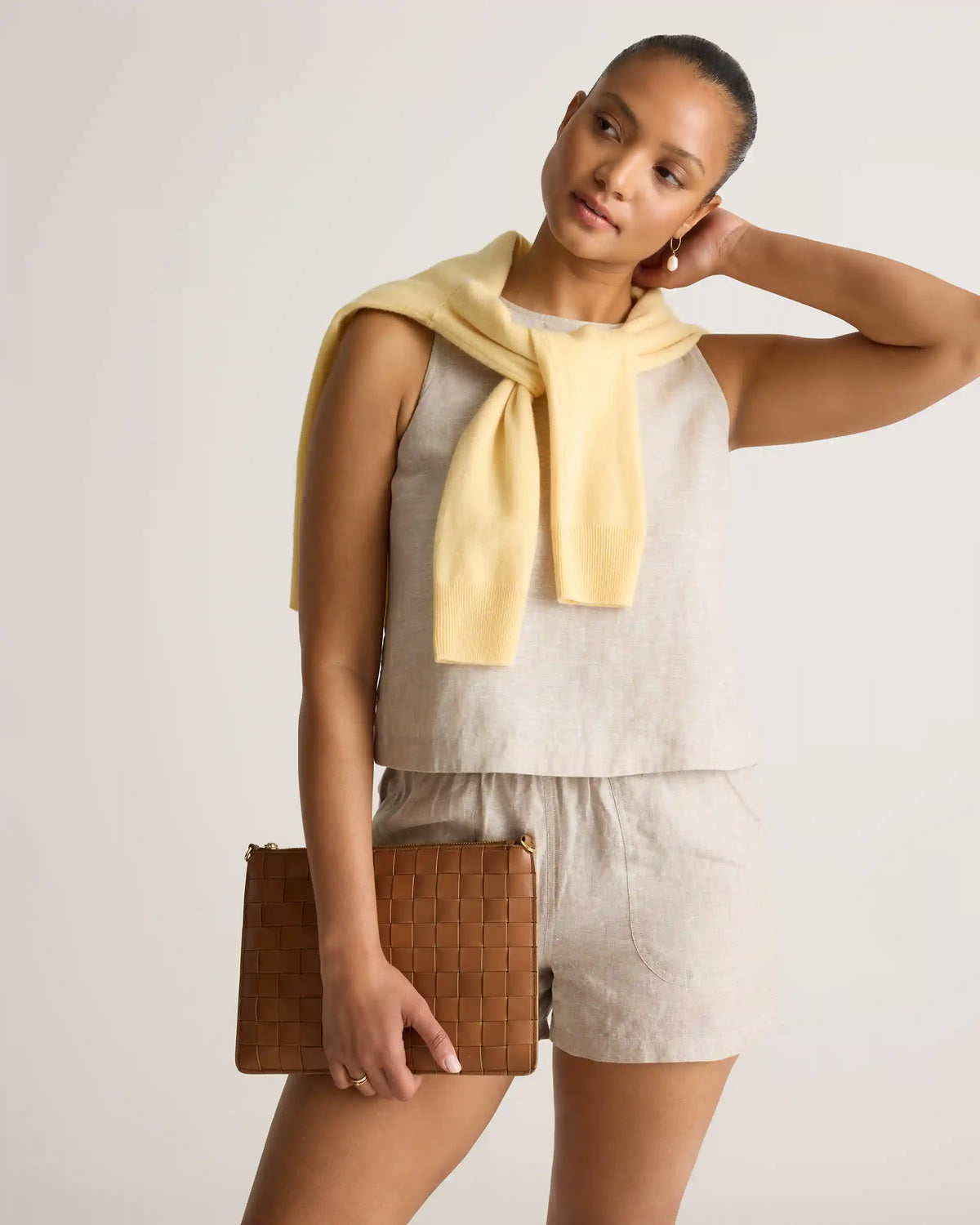 100% European Linen Shorts