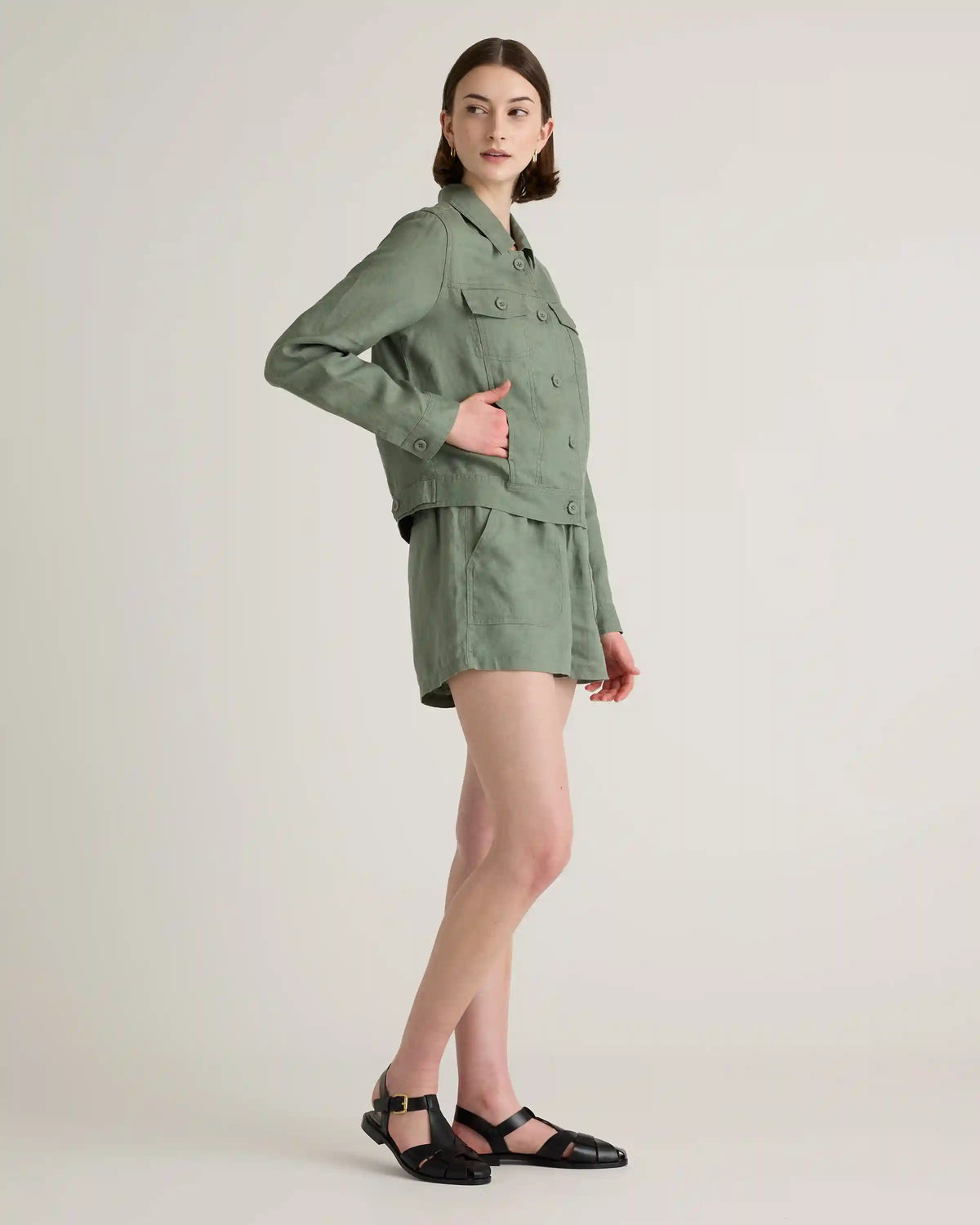 100% European Linen Shorts