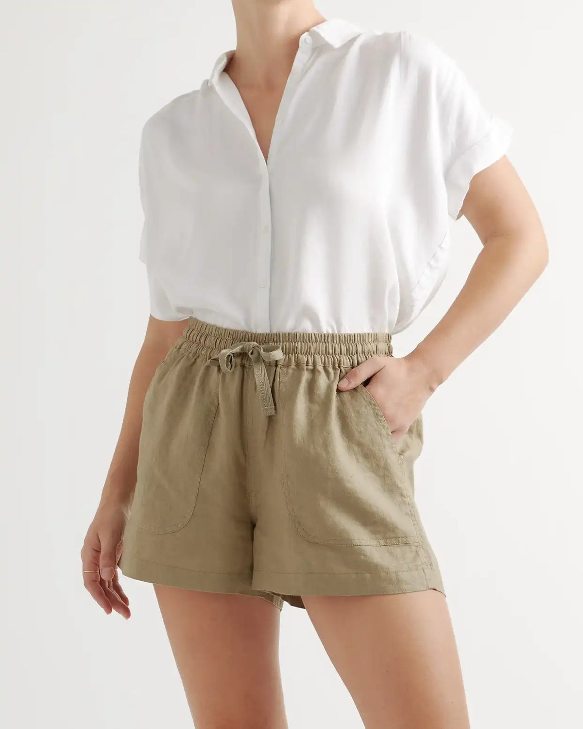 100% European Linen Shorts