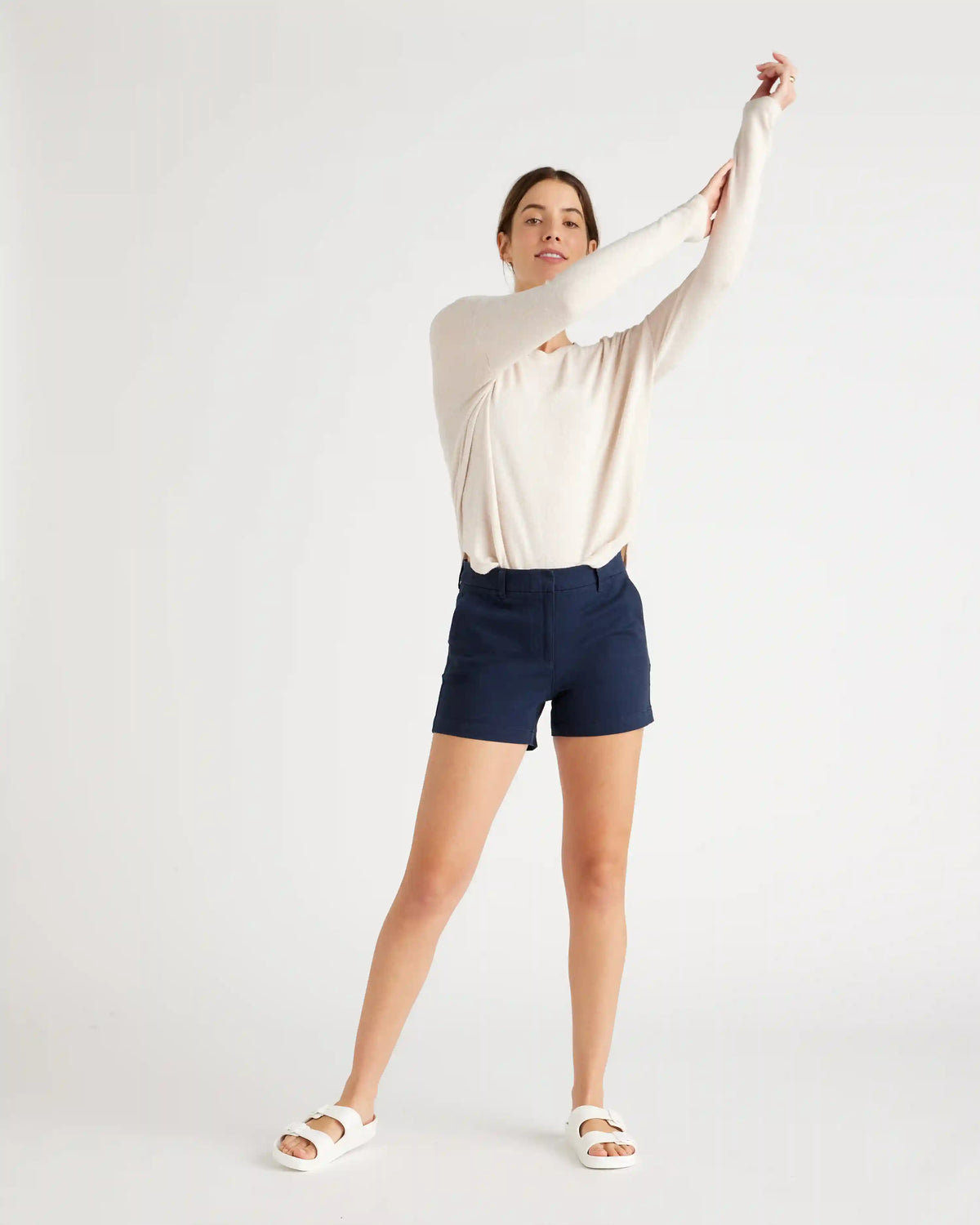 Organic Stretch Cotton Chino Shorts