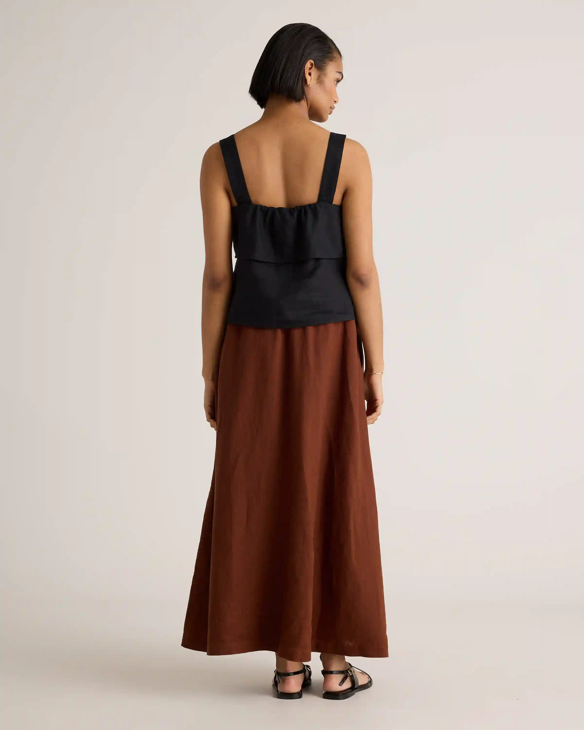 100% European Linen Maxi Skirt
