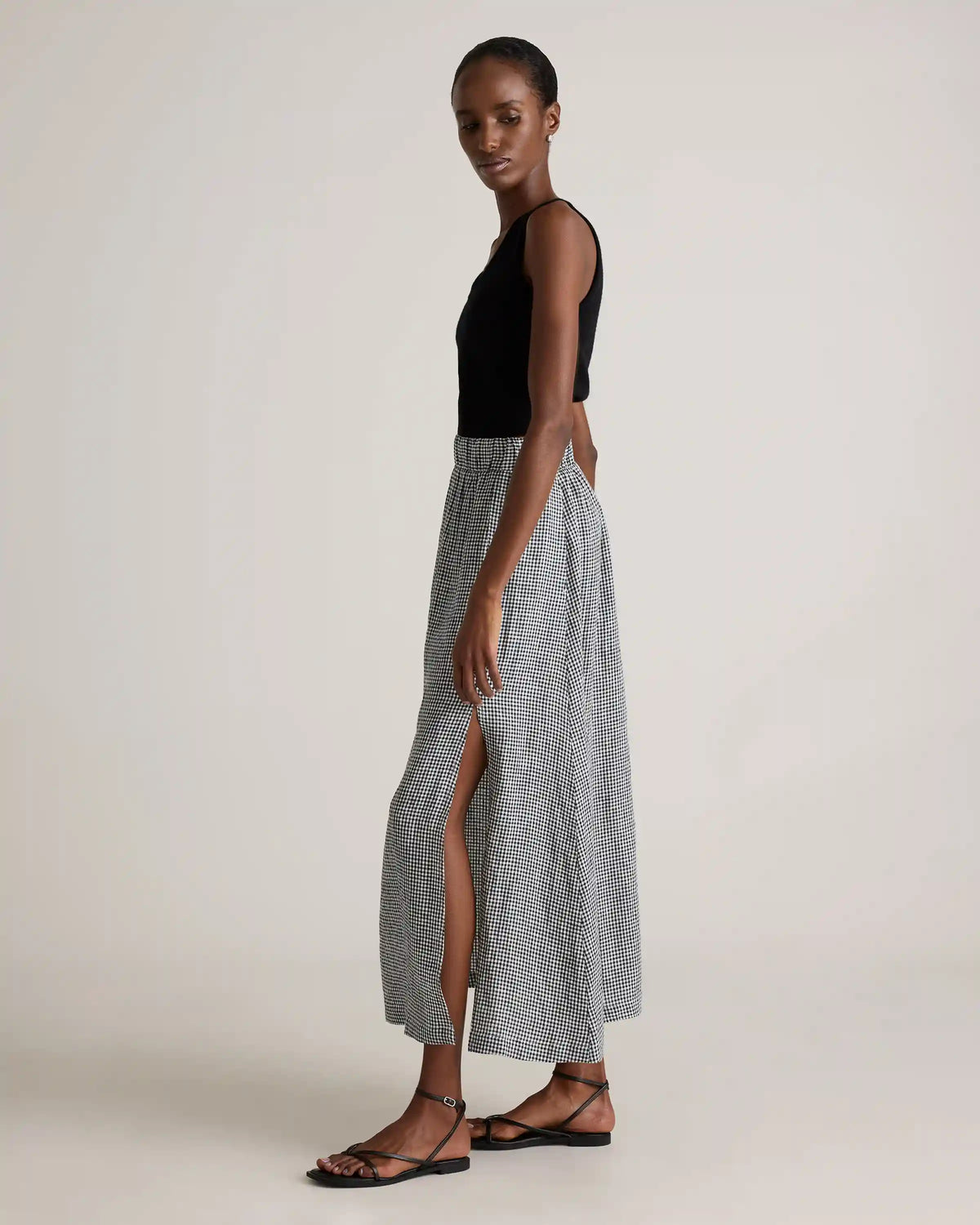 100% European Linen Maxi Skirt