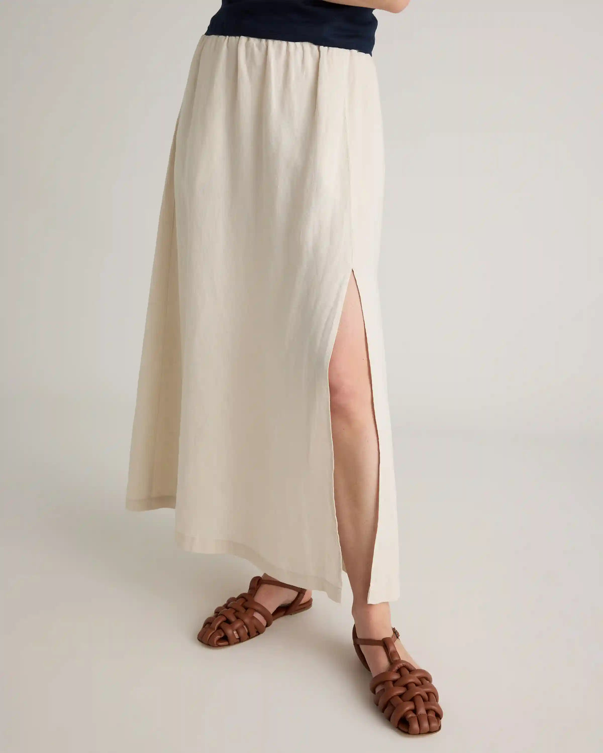 100% European Linen Maxi Skirt