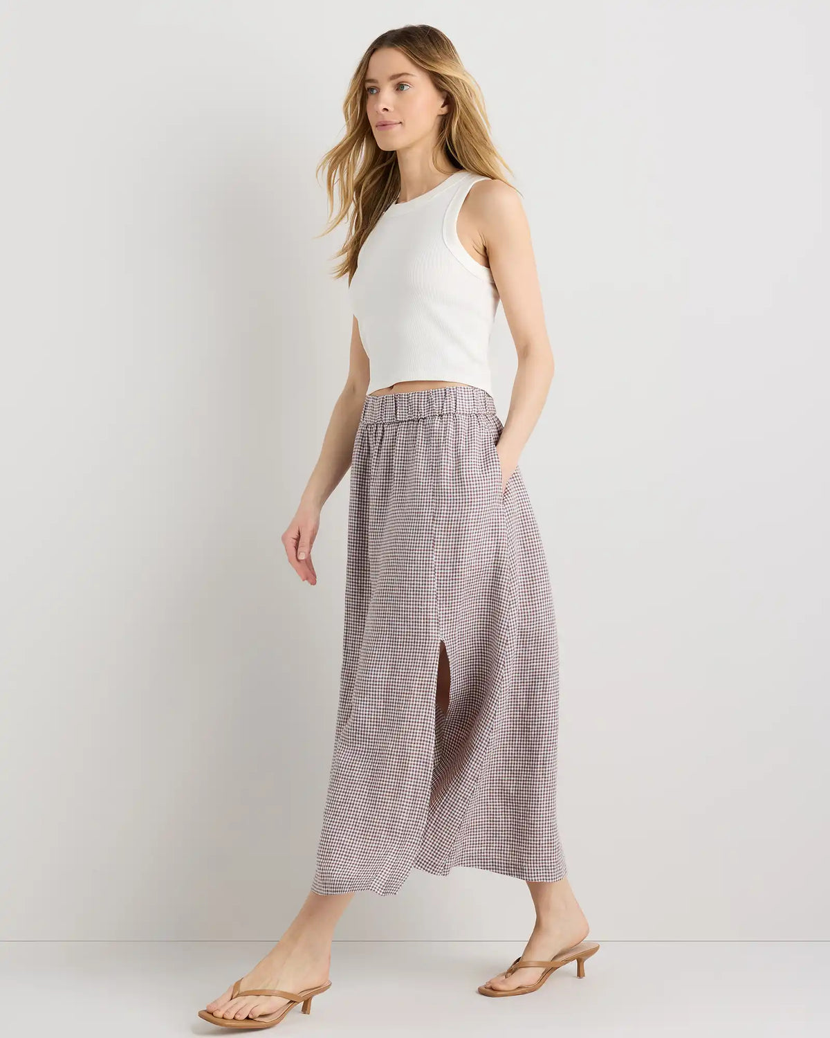 100% European Linen Maxi Skirt