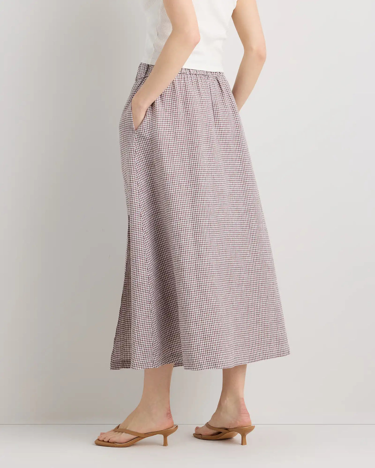100% European Linen Maxi Skirt