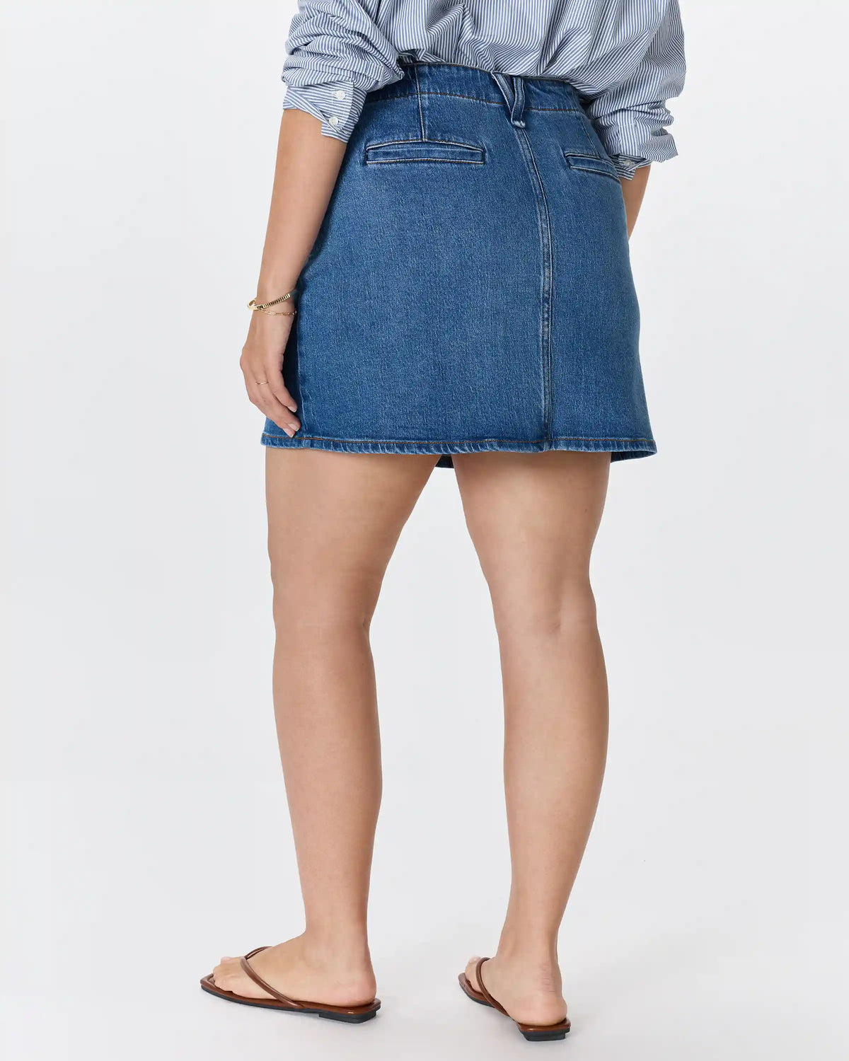 Stretch Denim Mini Skirt