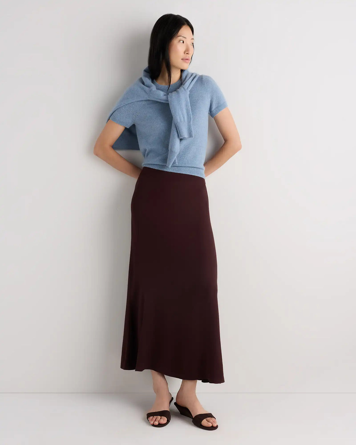 Lightweight Crepe Slip Skirt