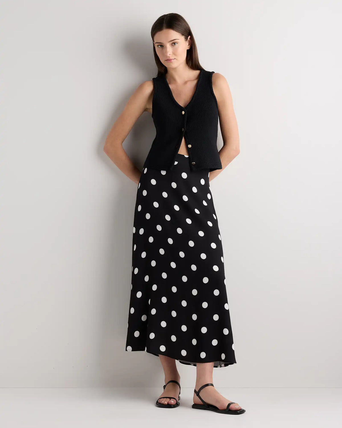 Lightweight Crepe Slip Skirt