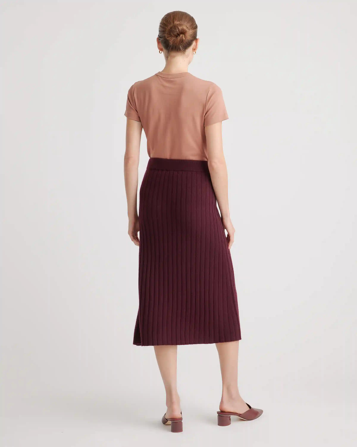 Mongolian Spring Cashmere Midi Skirt