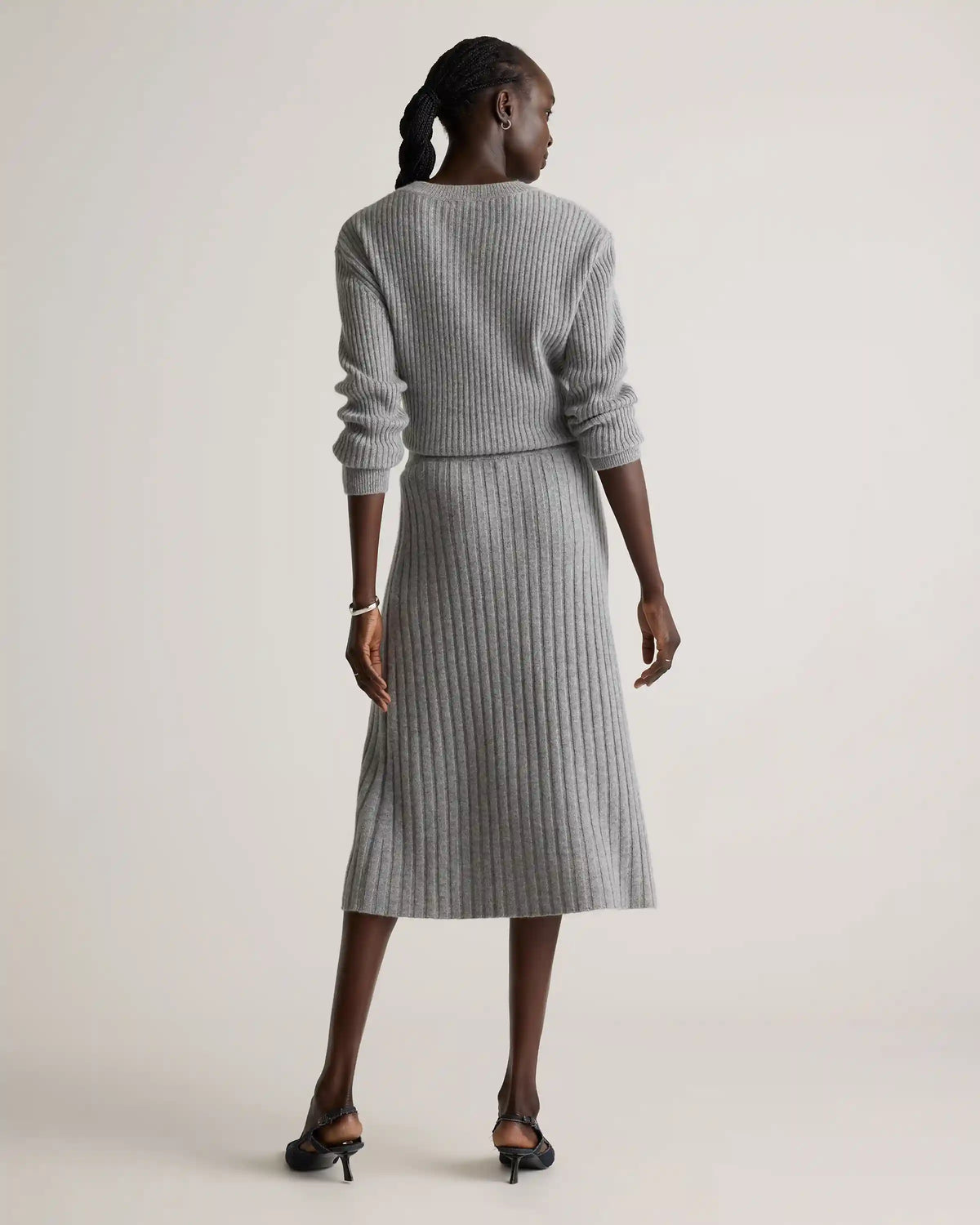 Mongolian Cashmere Midi Skirt