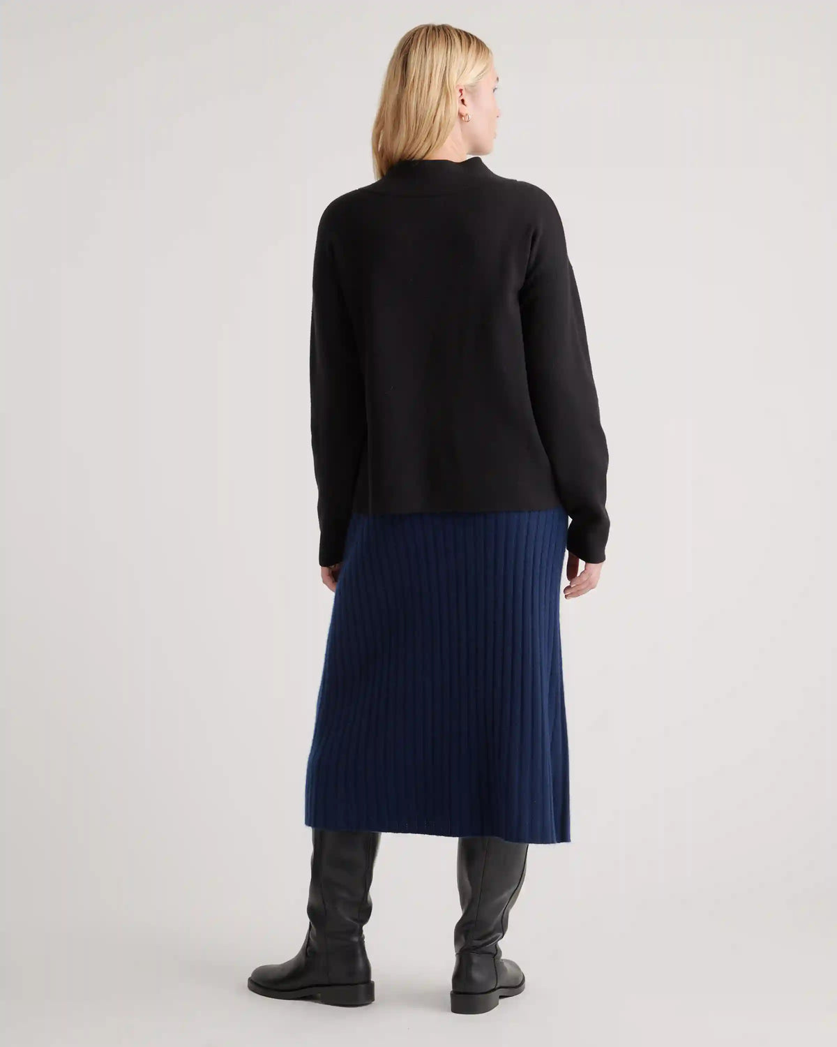 Mongolian Cashmere Midi Skirt
