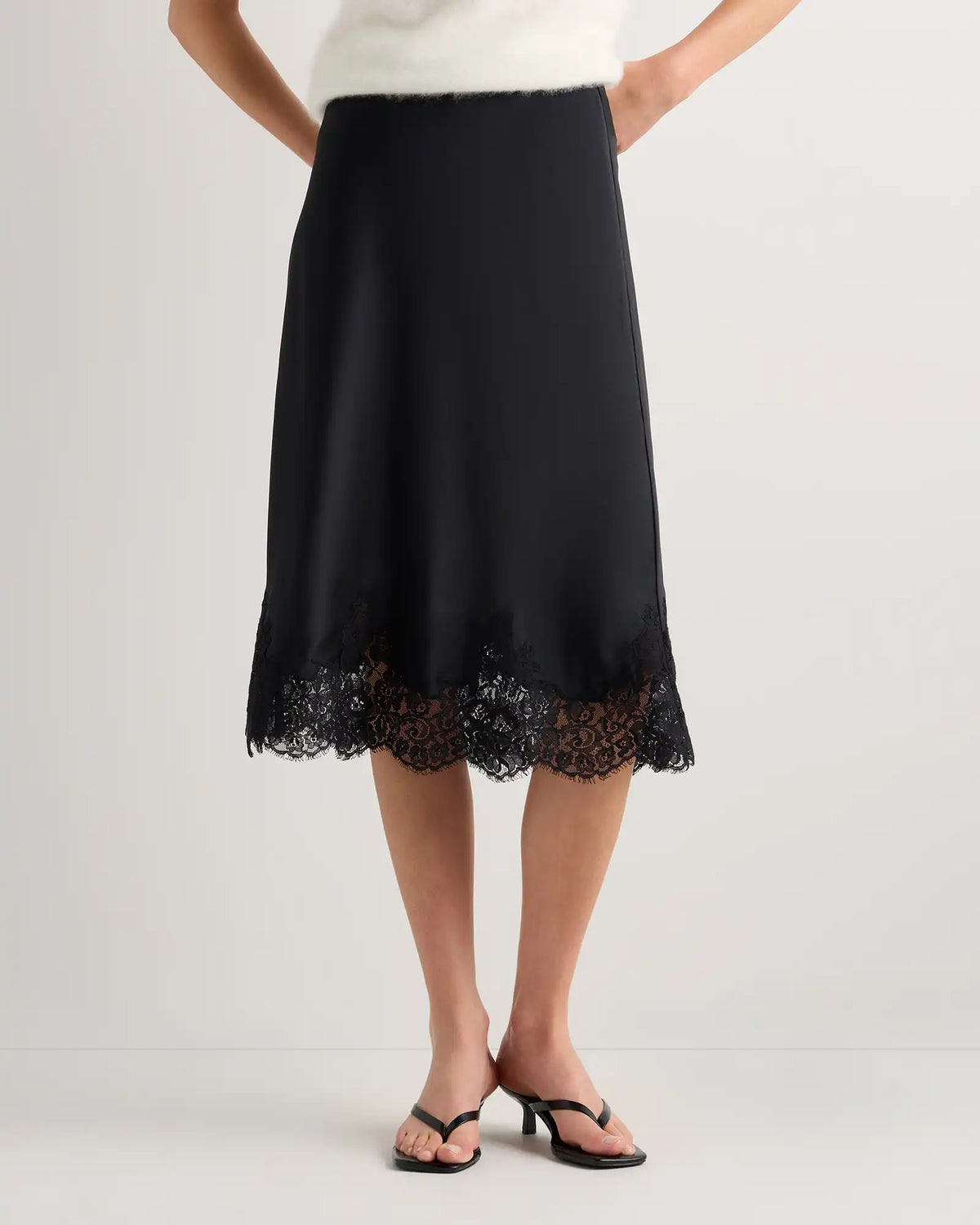 100% Washable Silk Lace Skirt
