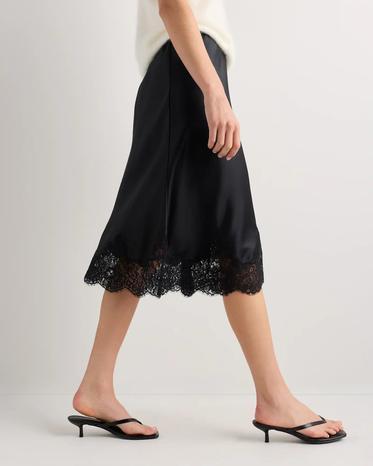 100% Washable Silk Lace Skirt