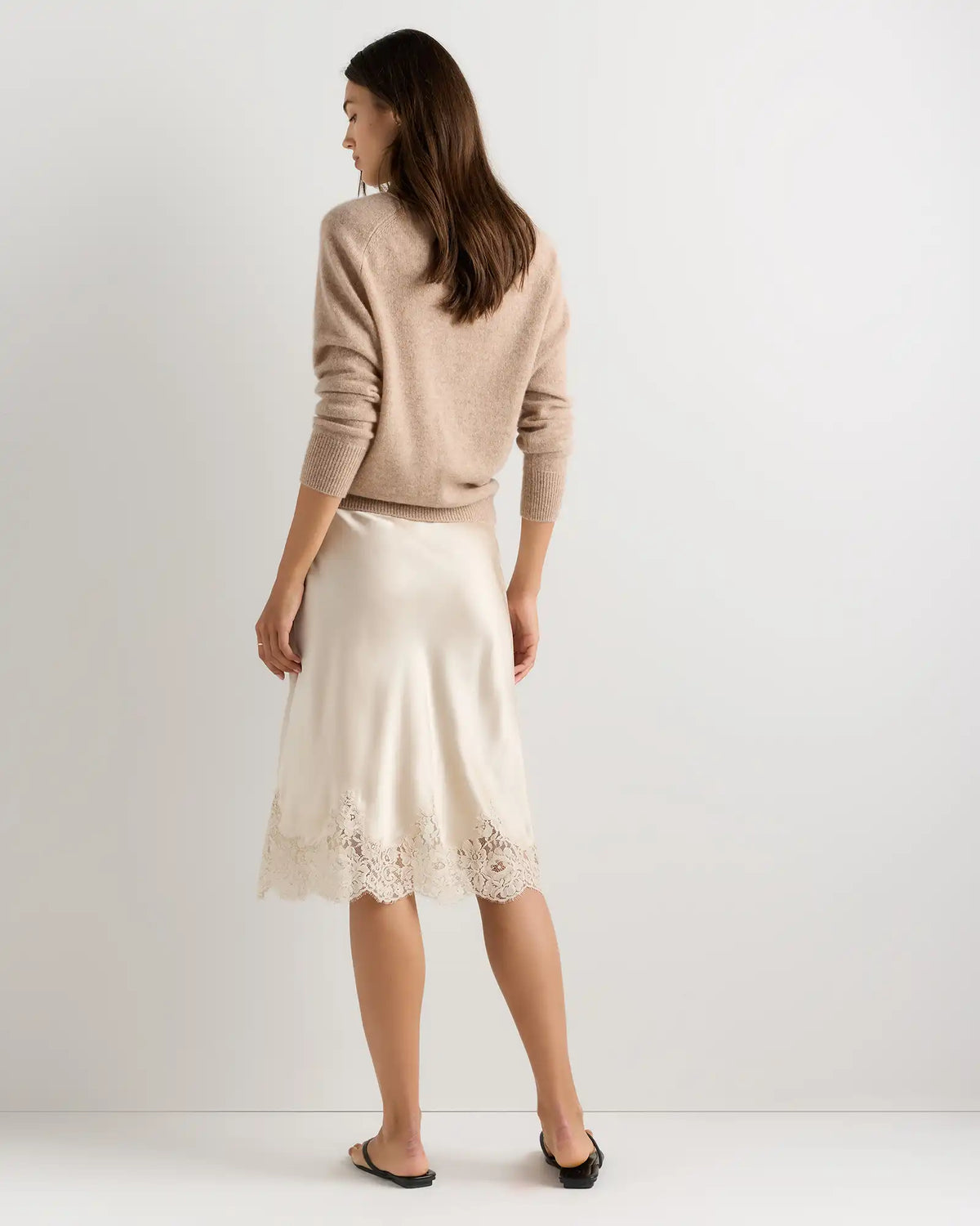 100% Washable Silk Lace Skirt