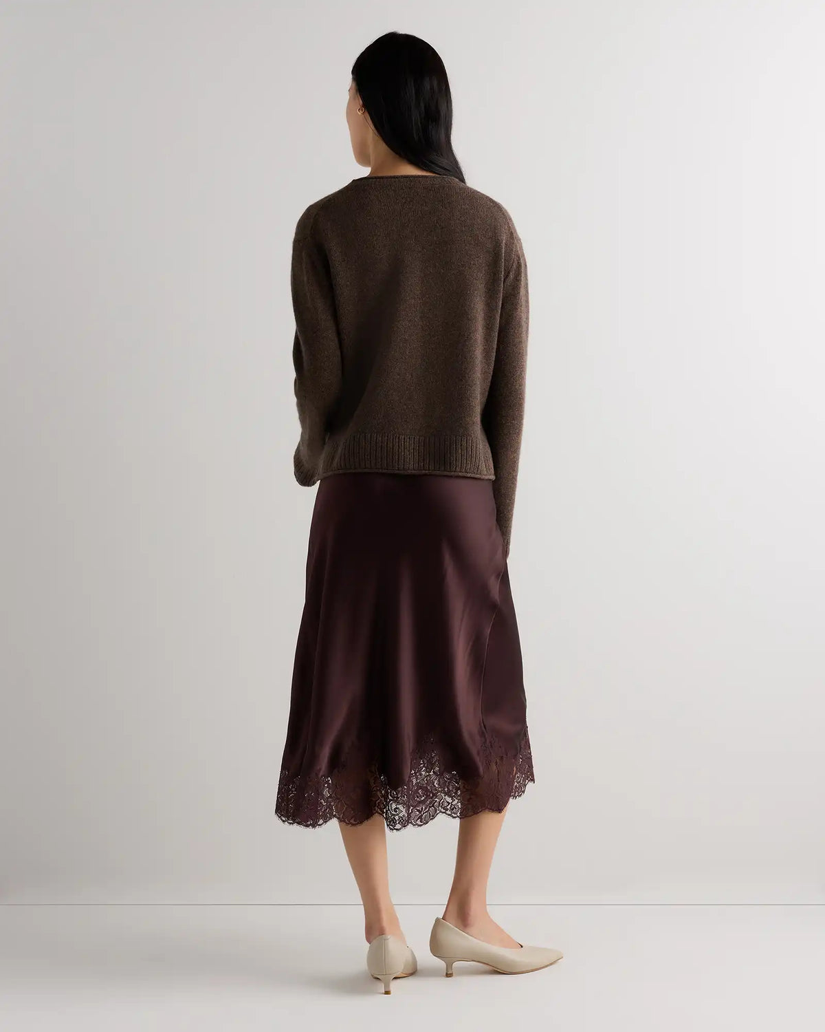 100% Washable Silk Lace Skirt