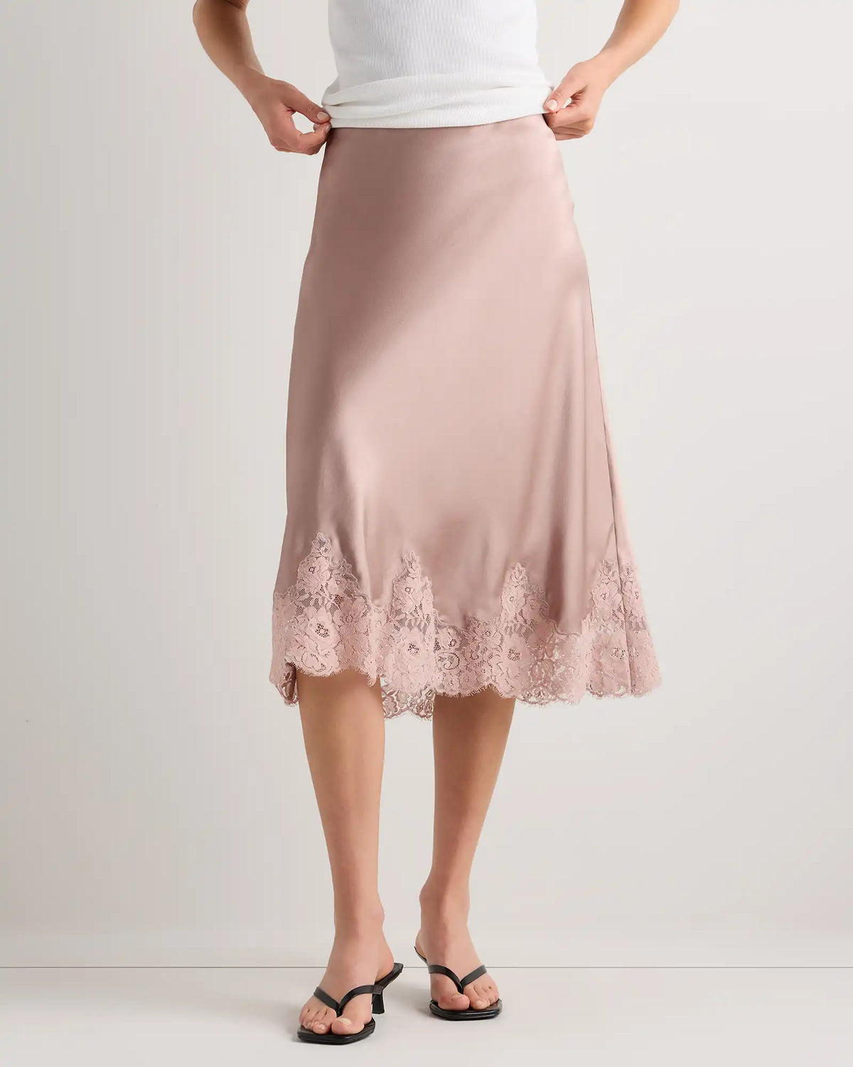 100% Washable Silk Lace Skirt