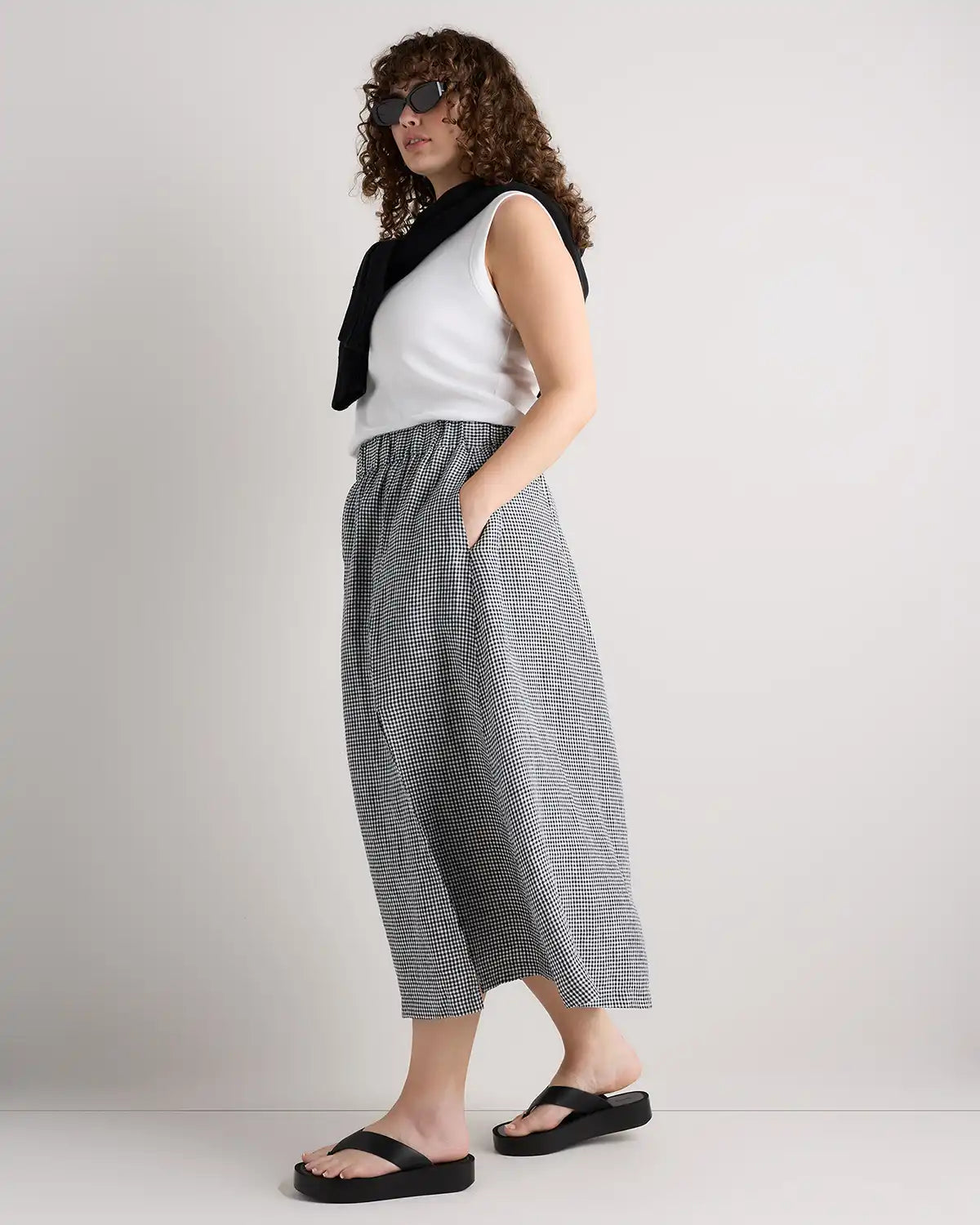 100% European Linen Maxi Skirt