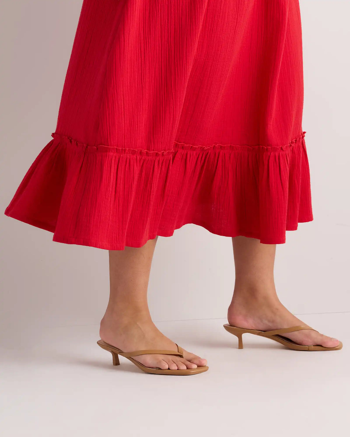 100% Organic Cotton Gauze Smocked Maxi Skirt