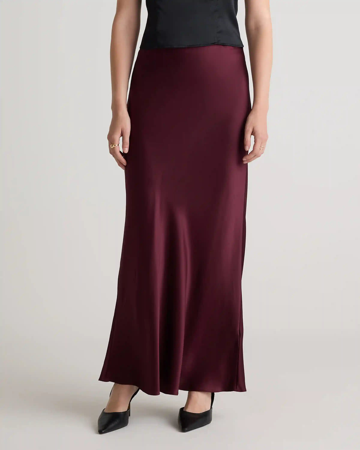 100% Washable Silk Maxi Skirt