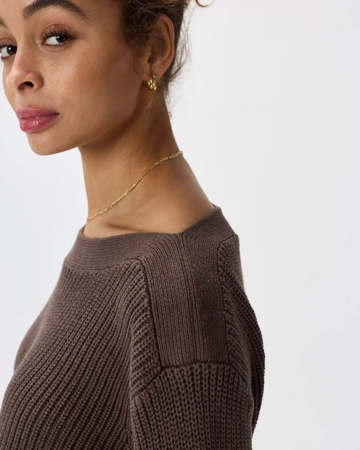 100% Organic Cotton Fisherman Boatneck Sweater