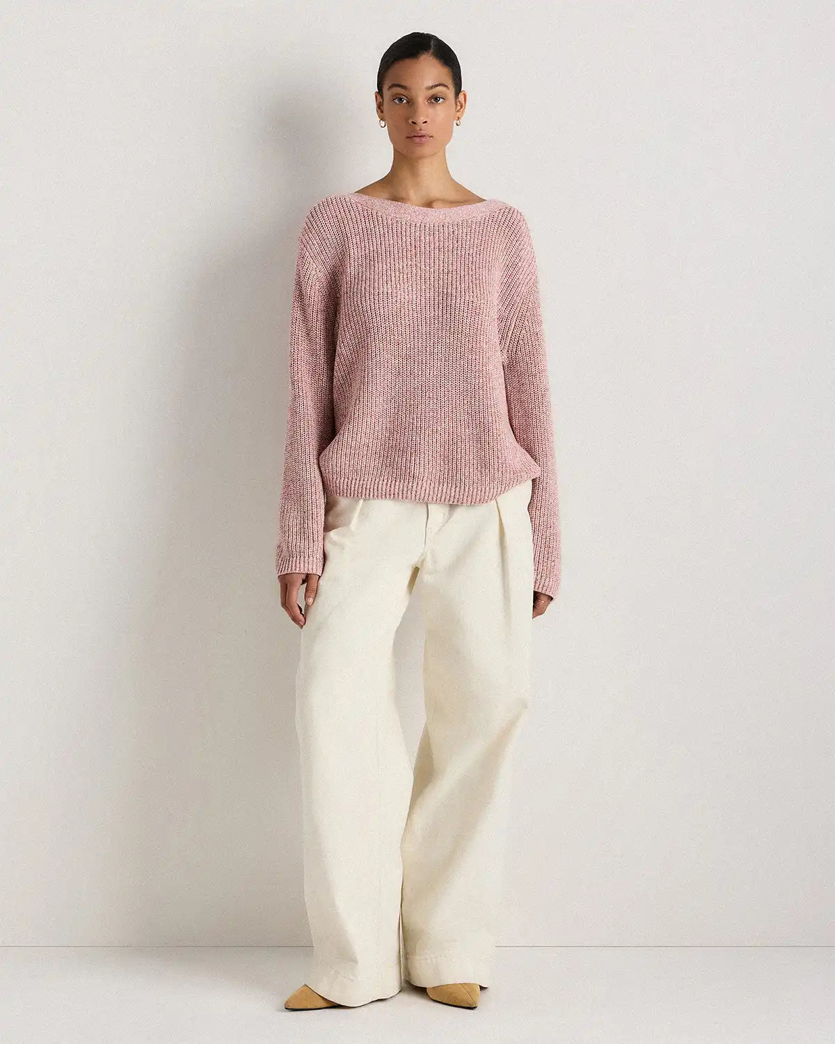 100% Organic Cotton Fisherman Boatneck Sweater