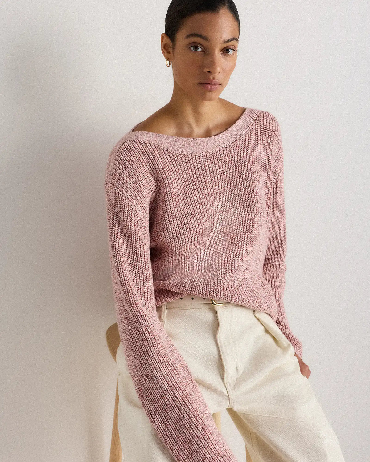 100% Organic Cotton Fisherman Boatneck Sweater