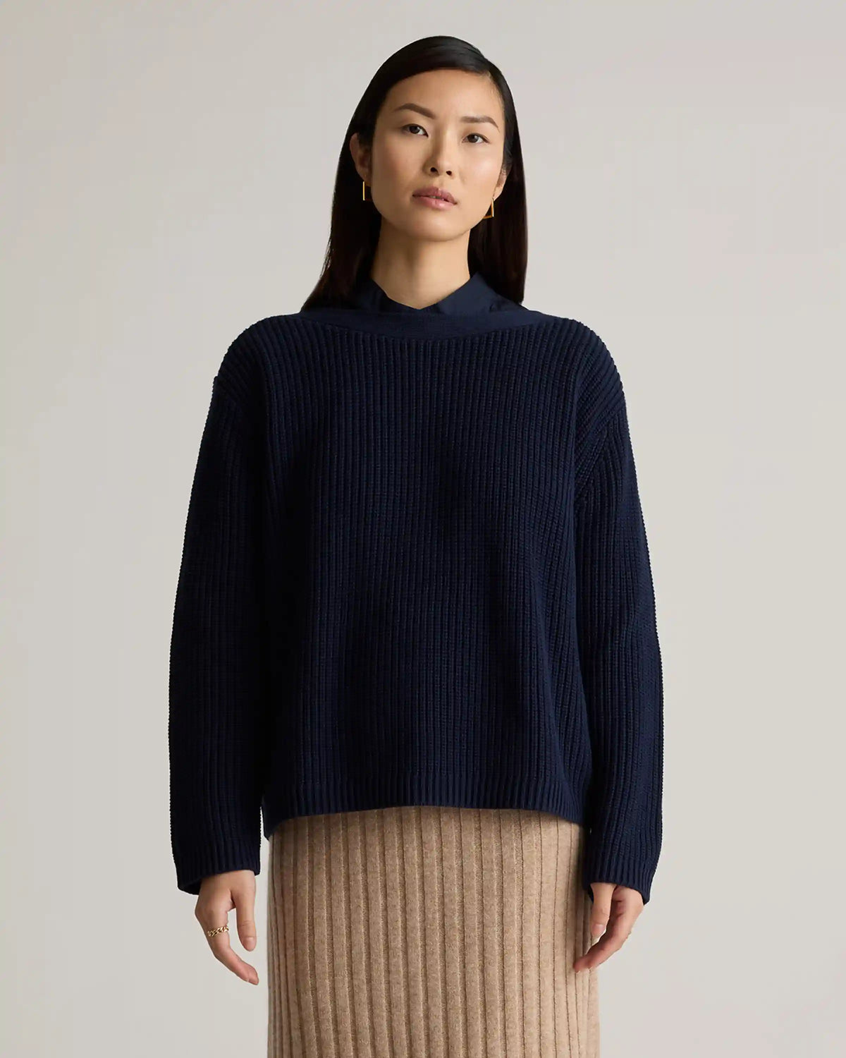 100% Organic Cotton Fisherman Boatneck Sweater