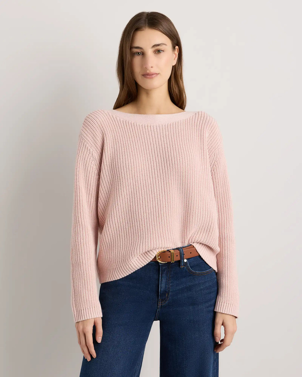 100% Organic Cotton Fisherman Boatneck Sweater