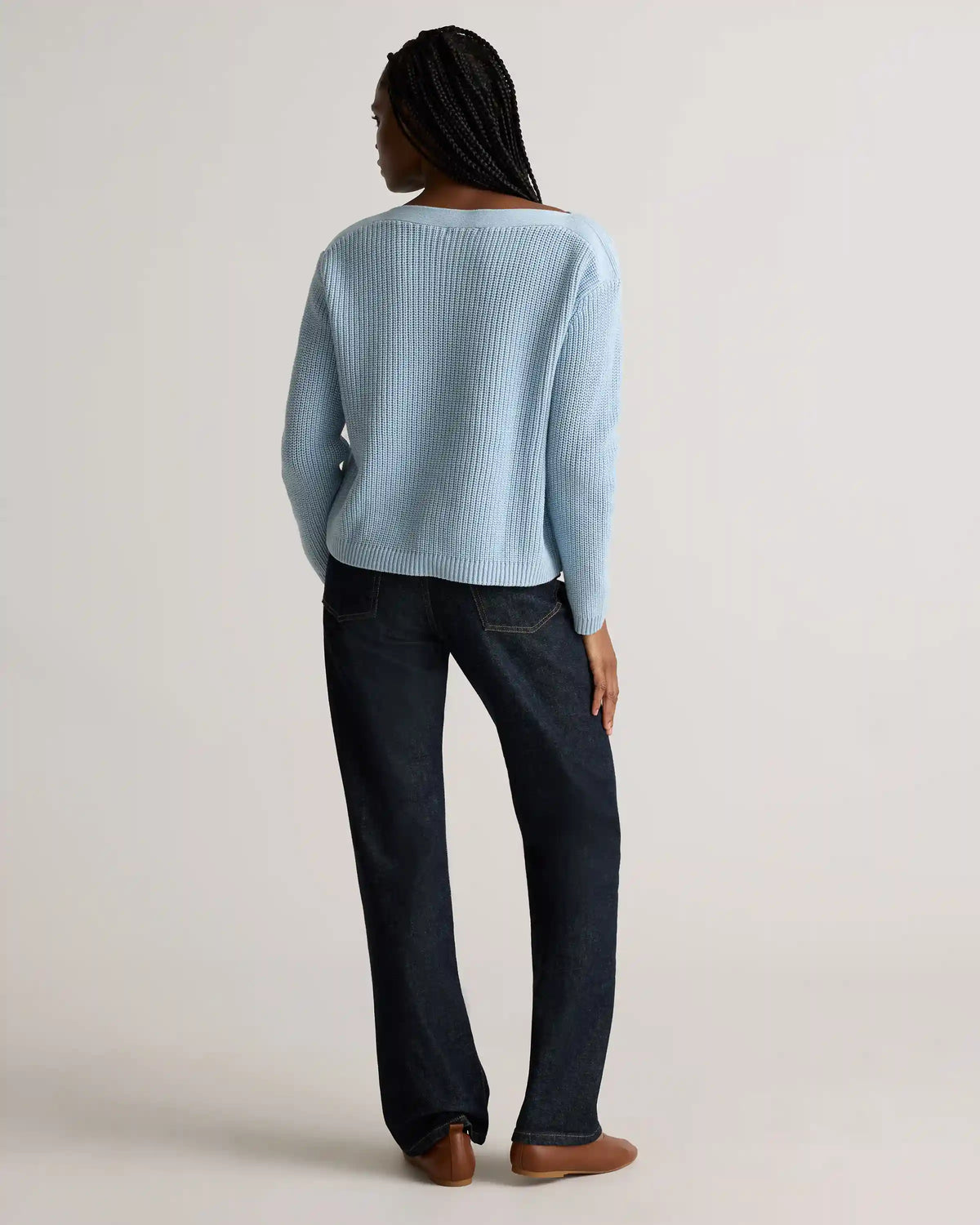 100% Organic Cotton Fisherman Boatneck Sweater