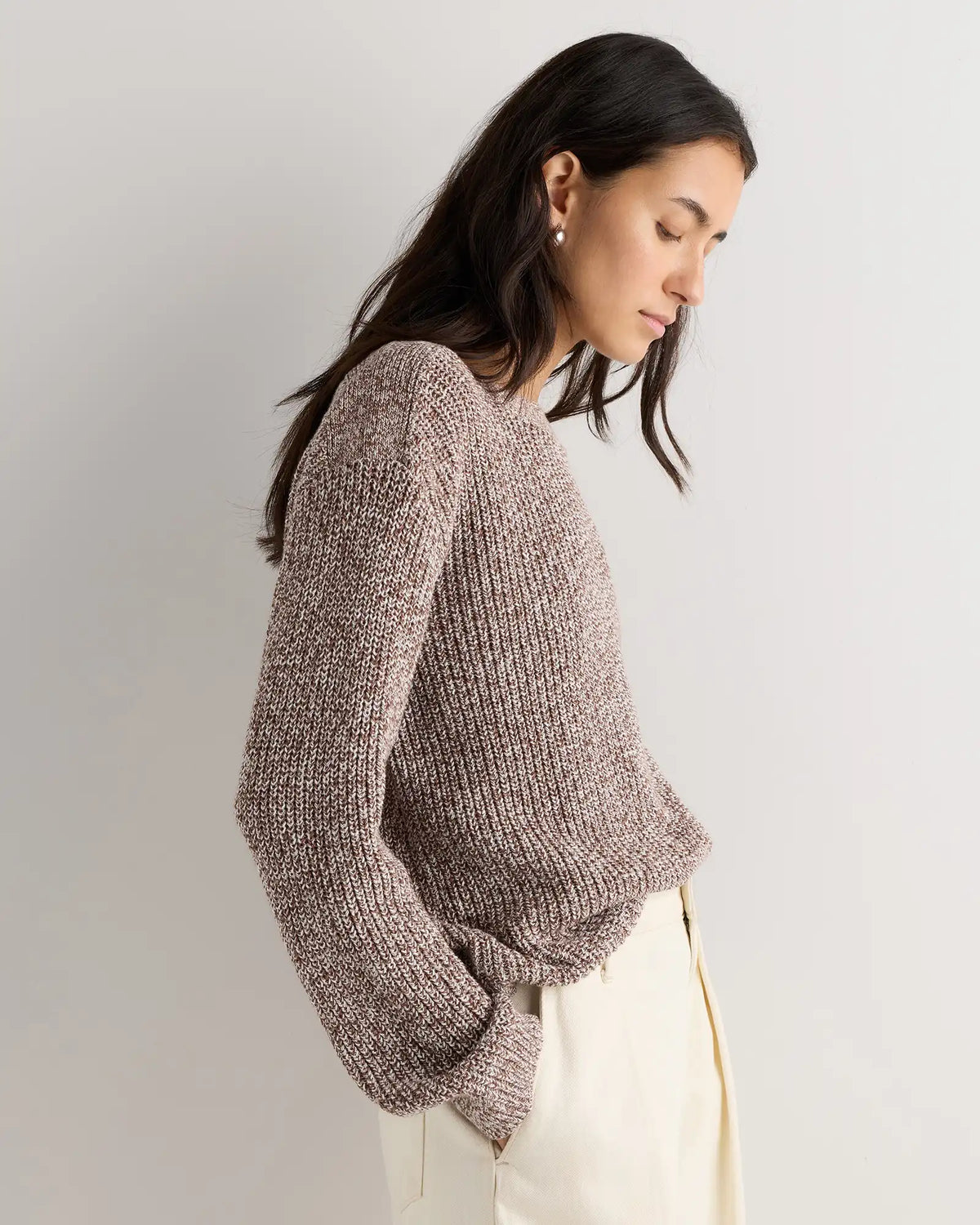 100% Organic Cotton Fisherman Boatneck Sweater