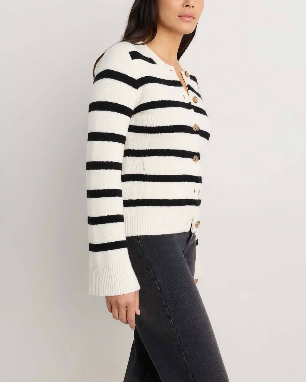 Mongolian Cashmere Structured Cardigan