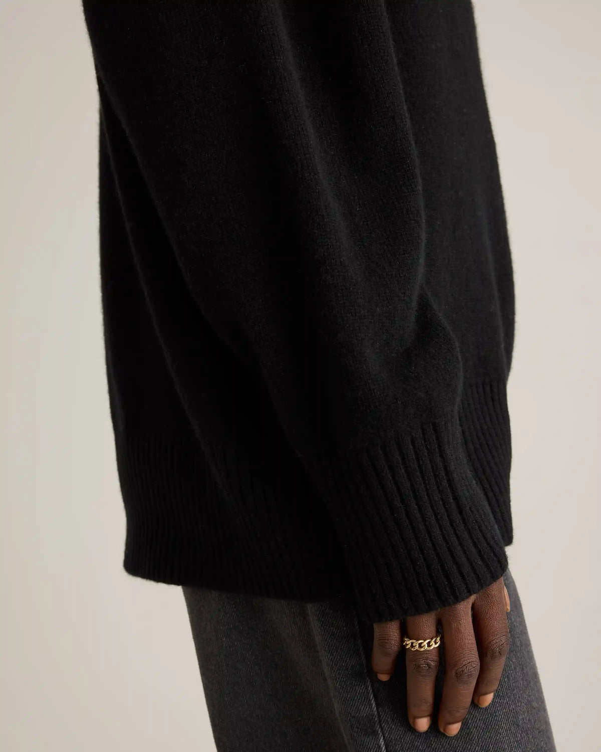 Mongolian Cashmere Oversized V-Neck Sweater