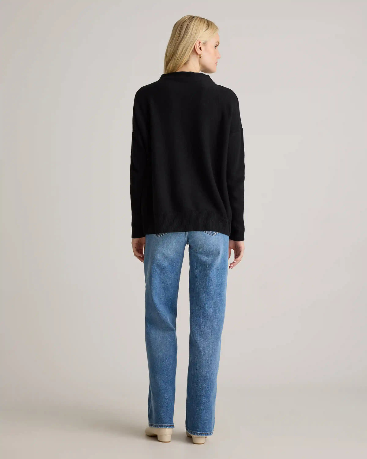 Mongolian Cashmere Funnel Neck Sweater