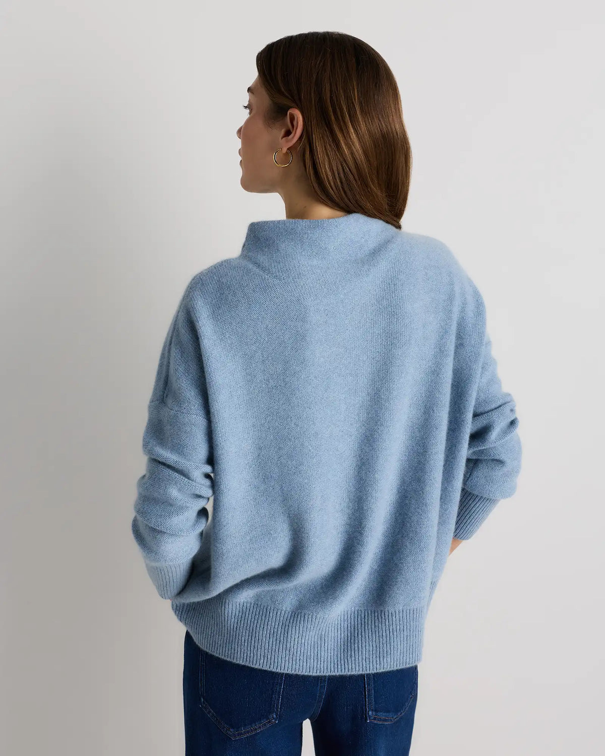 Mongolian Cashmere Funnel Neck Sweater