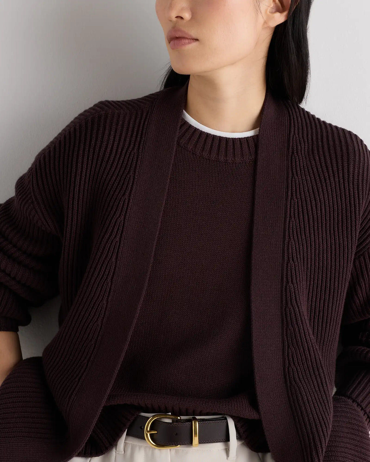 100% Organic Cotton Oversized Cardigan