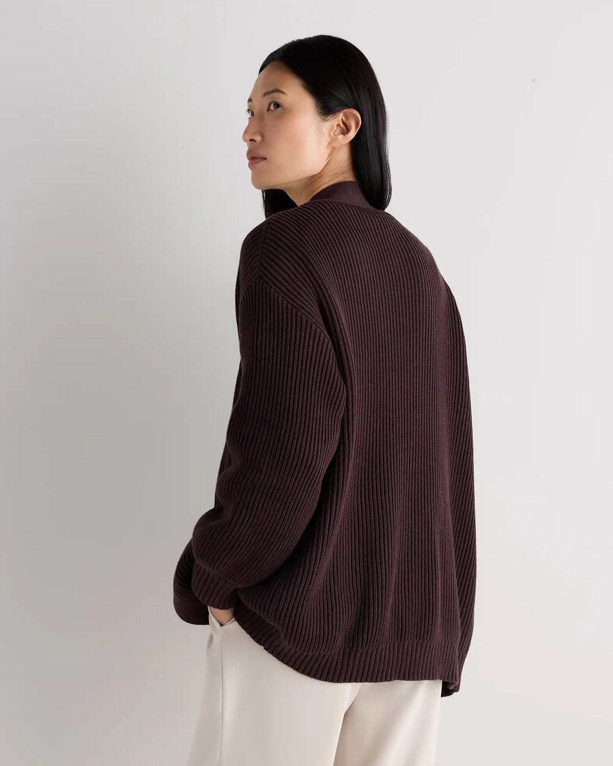 100% Organic Cotton Oversized Cardigan