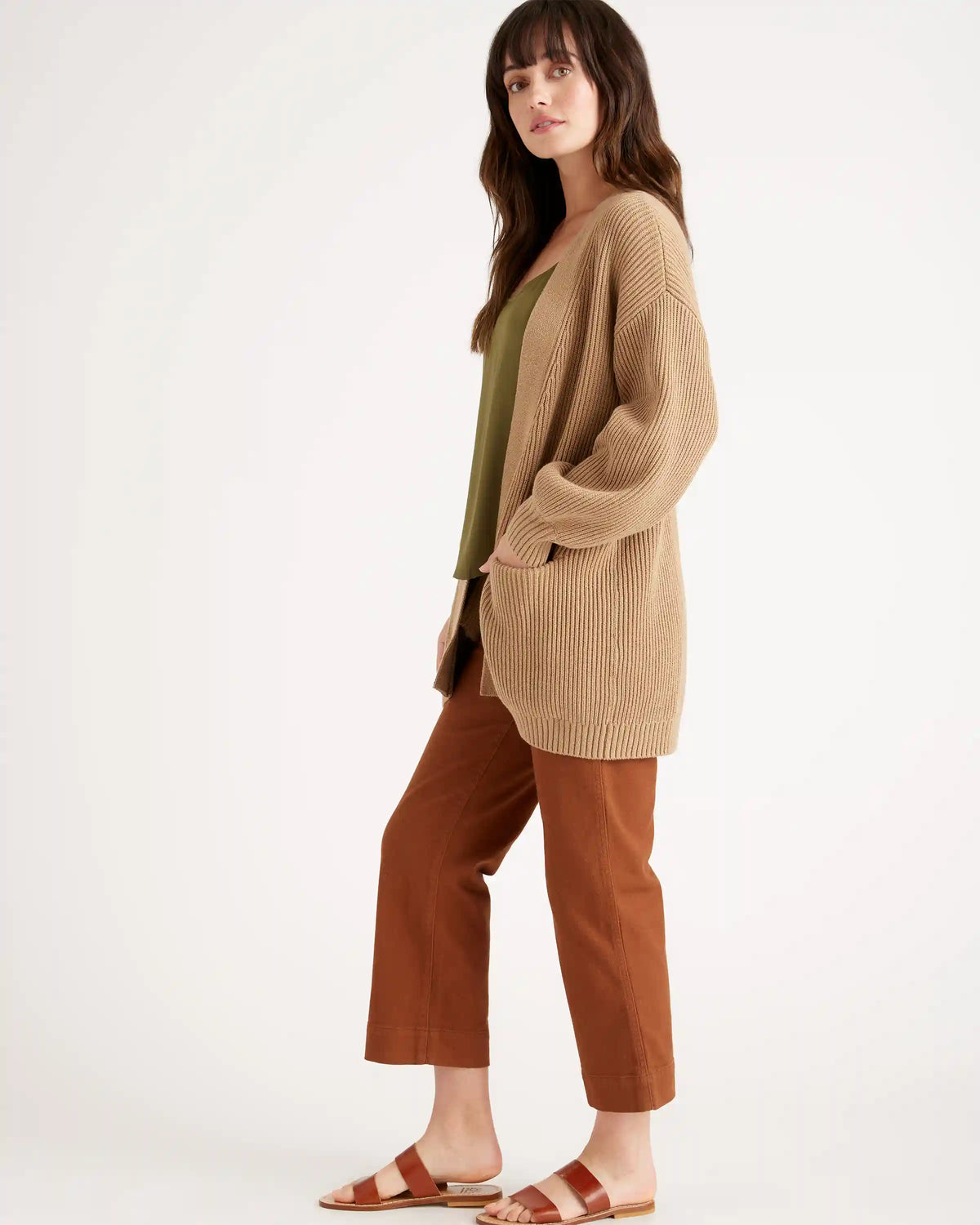 100% Organic Cotton Oversized Cardigan