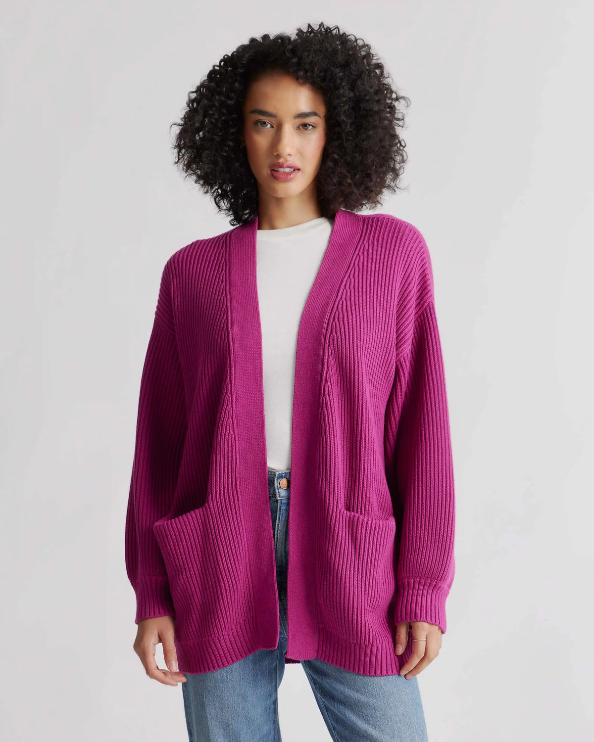 100% Organic Cotton Oversized Cardigan
