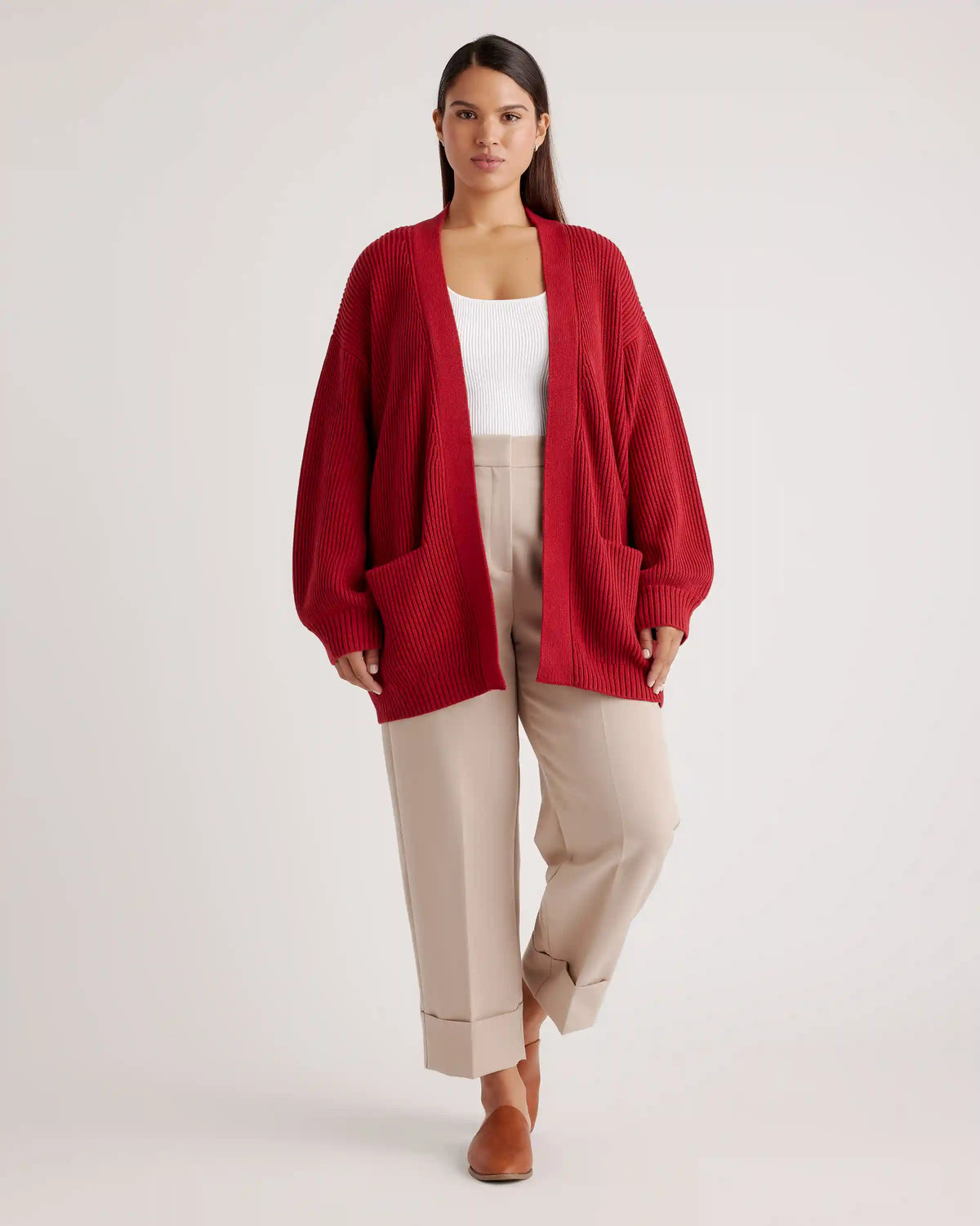 100% Organic Cotton Oversized Cardigan