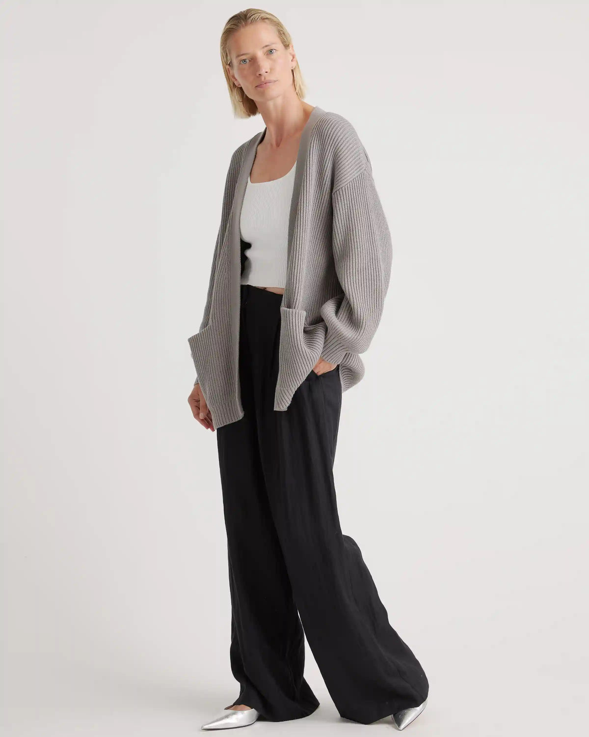 100% Organic Cotton Oversized Cardigan